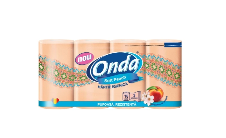 Hârtie Igienică 16buc 3str Piersică Onda